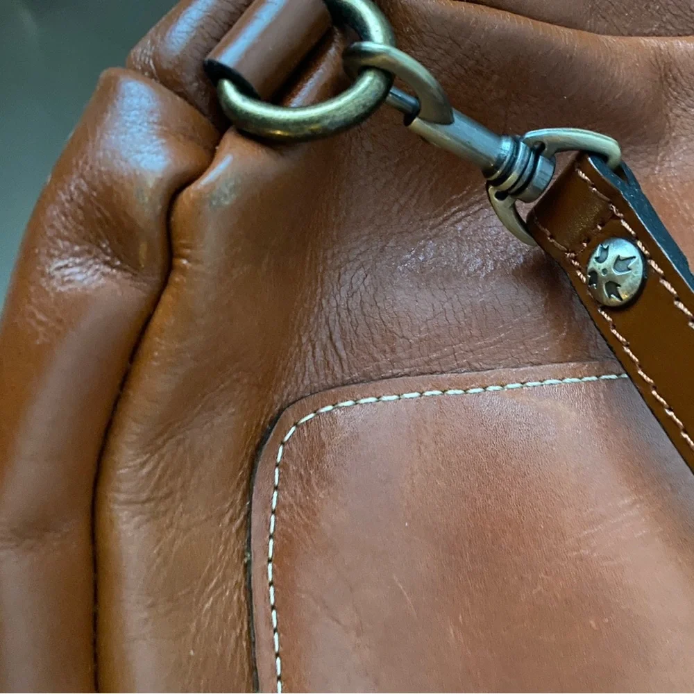 Patricia Nash Chestnut Brown Leather Backpack